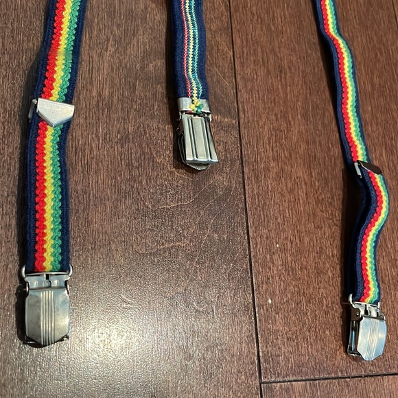 Vintage Striped Suspenders - Picture 2 of 5